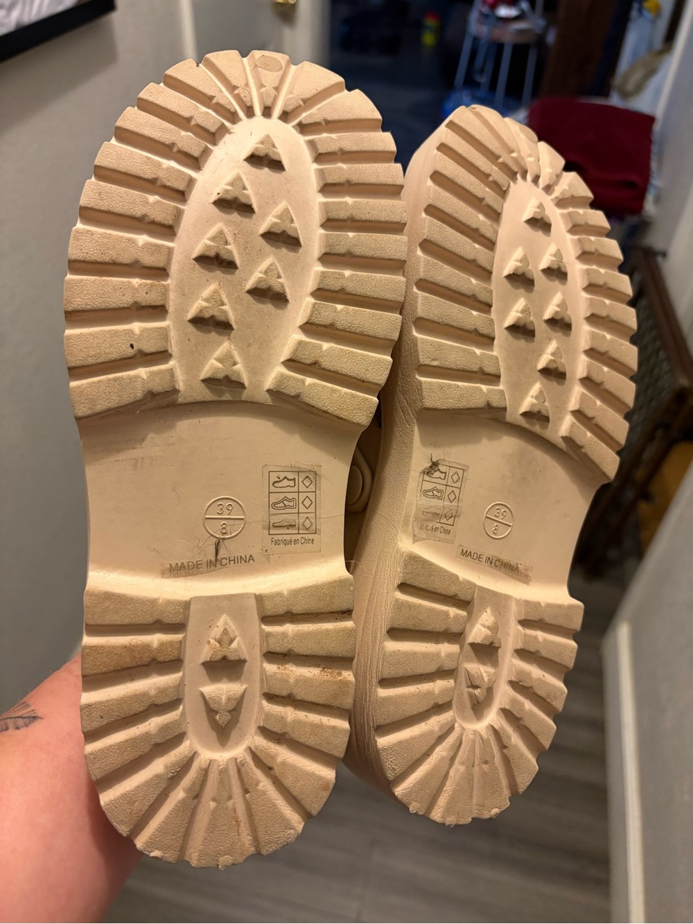 Free People Karlie Beige Slip-On Buckle Clogs - Picture 4 of 4